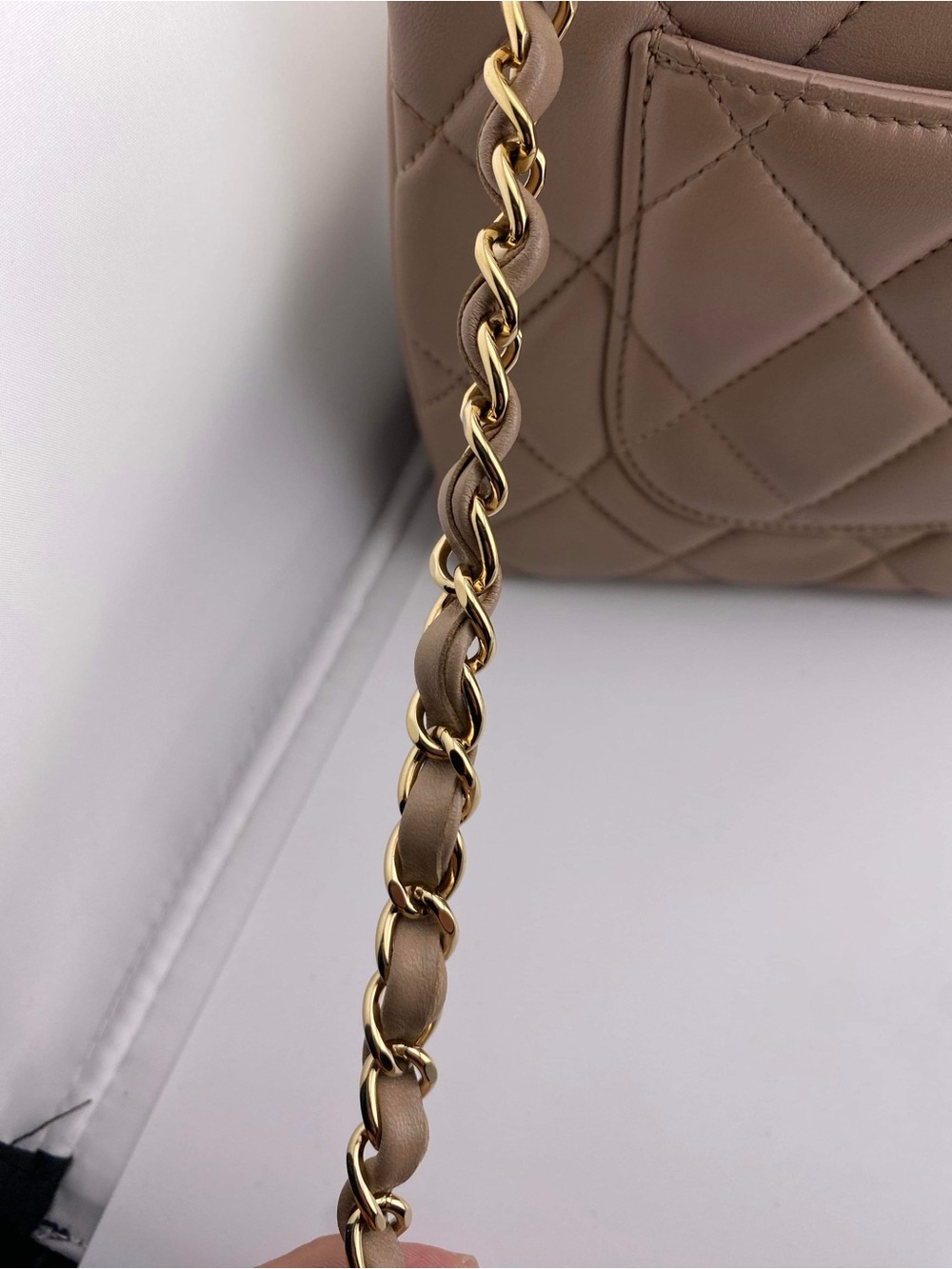 CHANEL Quilted Top Handle Satchel in Blush - Picture 9 of 10